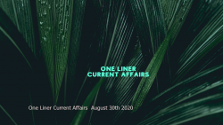 One Liner Current Affairs